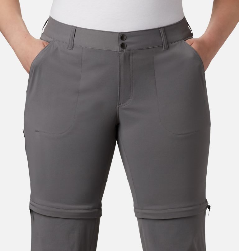 Women's Columbia Saturday Trail II Convertible Pants Grey | Plus Size CA-DL136